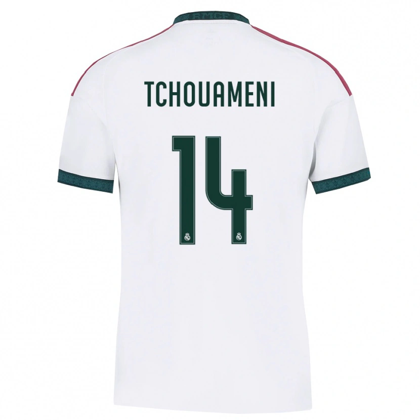 Danxen Kinder Aurélien Tchouaméni #14 Dunkelgrün Weiß Rot Heimtrikot Trikot 2026/27 T-Shirt Schweiz