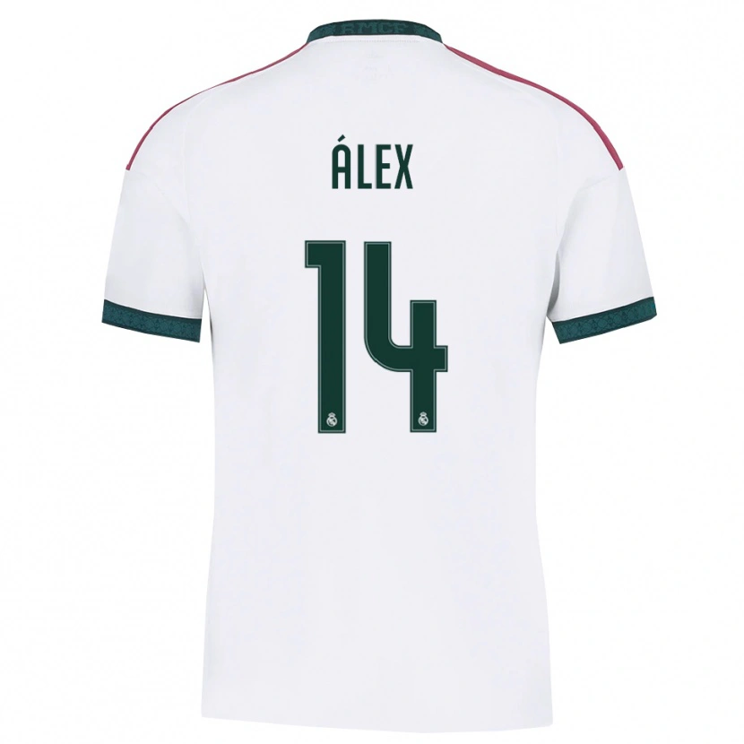 Danxen Kinder Álex Pérez #14 Dunkelgrün Weiß Rot Heimtrikot Trikot 2026/27 T-Shirt Schweiz