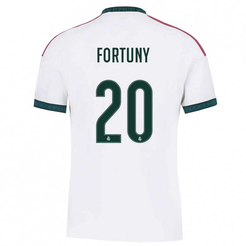Danxen Kinder Pol Fortuny #20 Dunkelgrün Weiß Rot Heimtrikot Trikot 2026/27 T-Shirt Schweiz