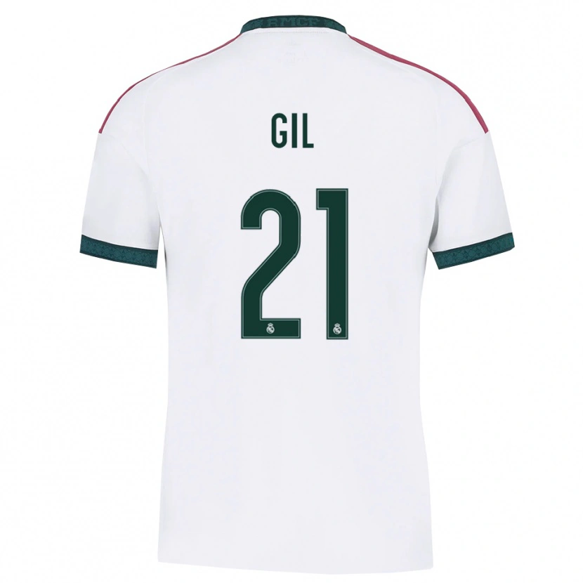 Danxen Kinder Iker Gil #21 Dunkelgrün Weiß Rot Heimtrikot Trikot 2026/27 T-Shirt Schweiz