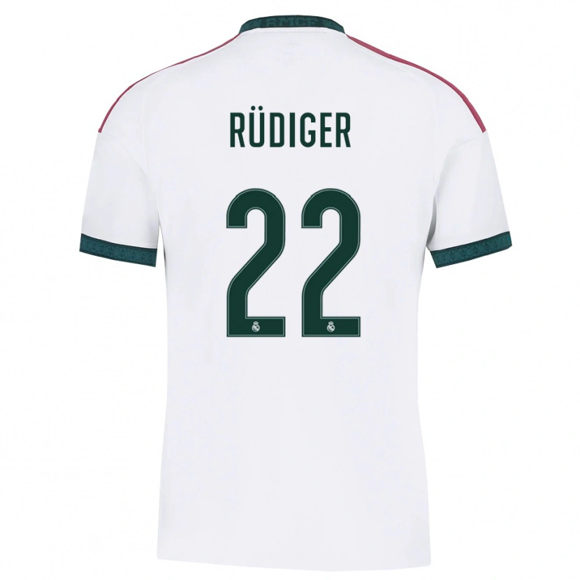 Danxen Kinder Antonio Rüdiger #22 Dunkelgrün Weiß Rot Heimtrikot Trikot 2026/27 T-Shirt Schweiz