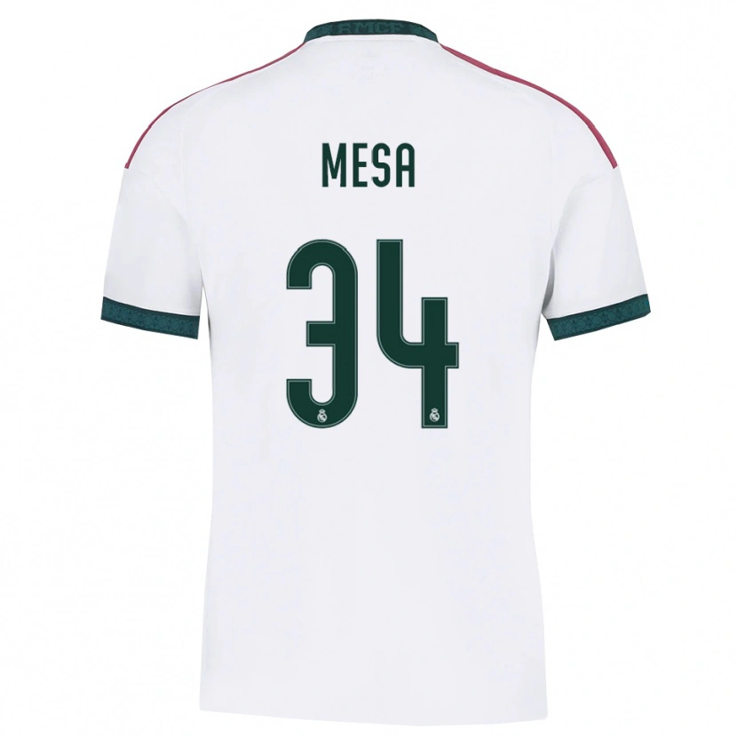 Danxen Kinder Óscar Mesa #34 Dunkelgrün Weiß Rot Heimtrikot Trikot 2026/27 T-Shirt Schweiz