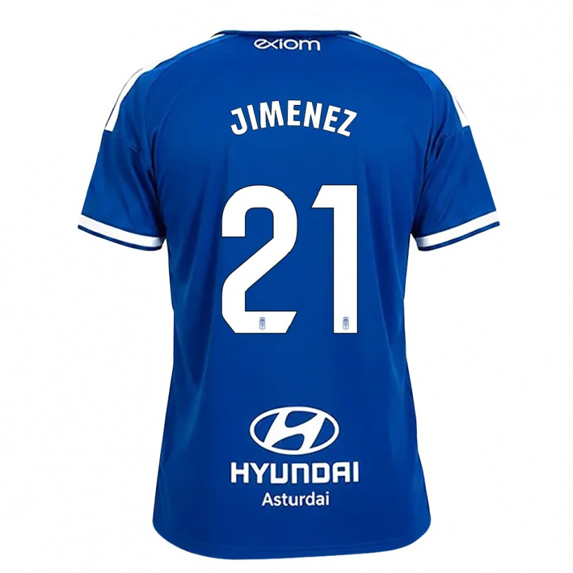 Danxen Kinder David Jiménez #21 Mittelblau Weiß Heimtrikot Trikot 2026/27 T-Shirt Schweiz