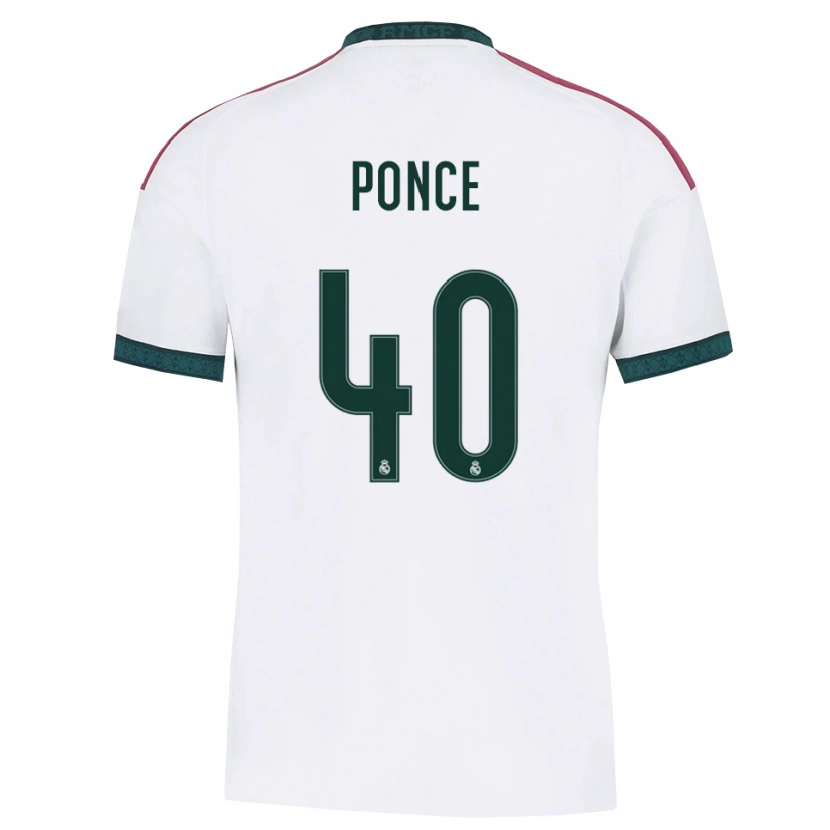 Danxen Kinder Guille Ponce #40 Dunkelgrün Weiß Rot Heimtrikot Trikot 2026/27 T-Shirt Schweiz