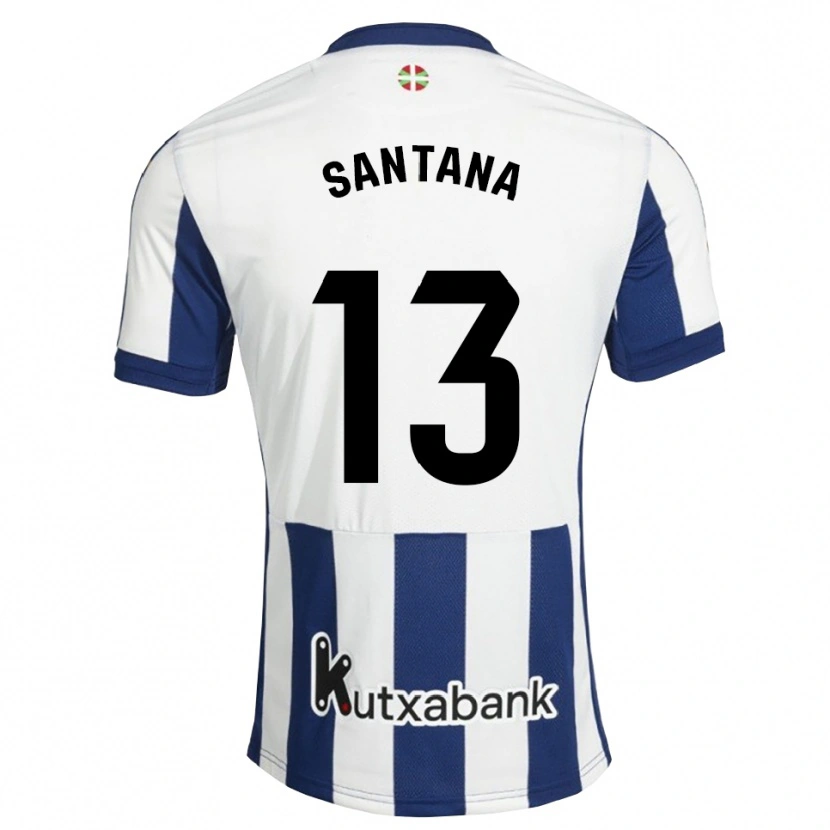 Danxen Kinder Olatz Santana #13 Marineweiß Goldrute Heimtrikot Trikot 2026/27 T-Shirt Schweiz