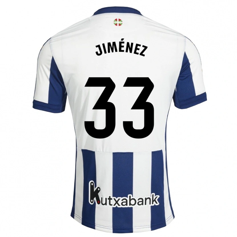 Danxen Kinder Javier Jiménez #33 Marineweiß Goldrute Heimtrikot Trikot 2026/27 T-Shirt Schweiz