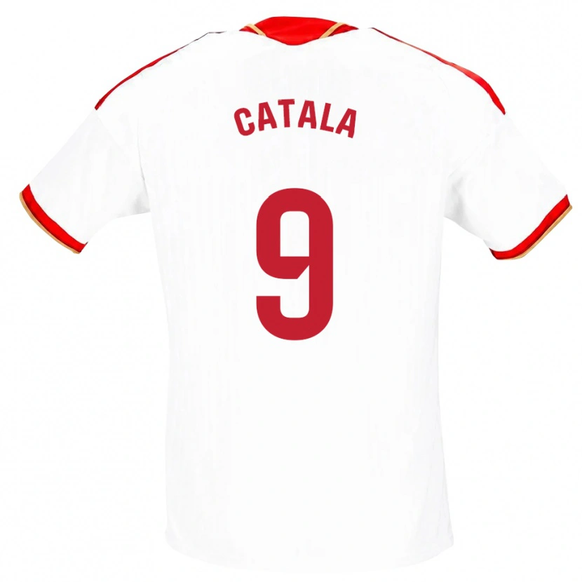 Danxen Kinder Rubén Catalá #9 Weiß Rot Heimtrikot Trikot 2026/27 T-Shirt Schweiz
