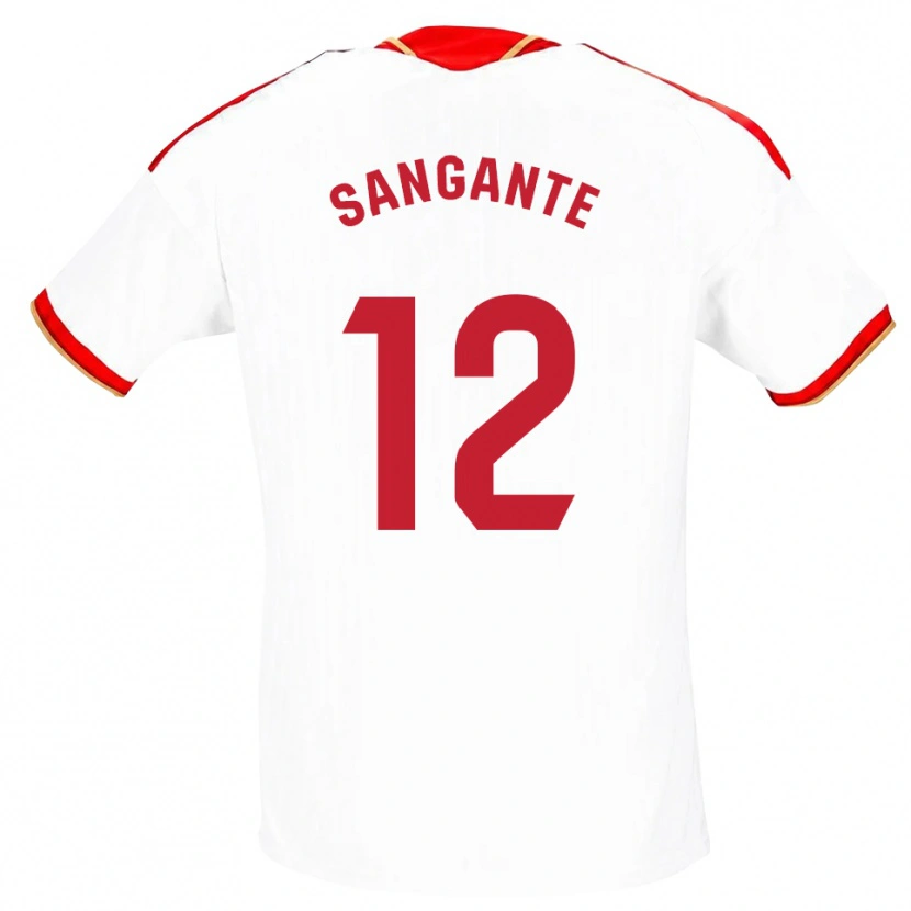 Danxen Kinder Arouna Sangante #12 Weiß Rot Heimtrikot Trikot 2026/27 T-Shirt Schweiz