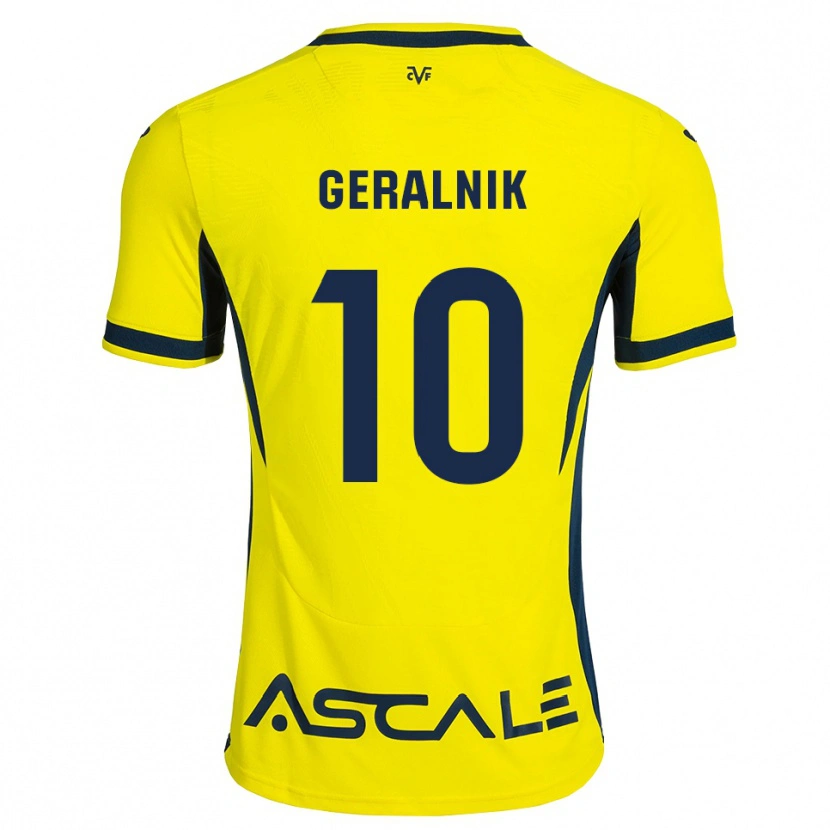 Danxen Kinder Tiago Geralnik #10 Gelb Schwarz Rot Heimtrikot Trikot 2026/27 T-Shirt Schweiz