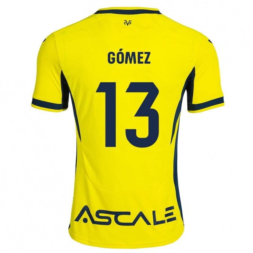 Danxen Kinder Rubén Gómez #13 Gelb Schwarz Rot Heimtrikot Trikot 2026/27 T-Shirt Schweiz