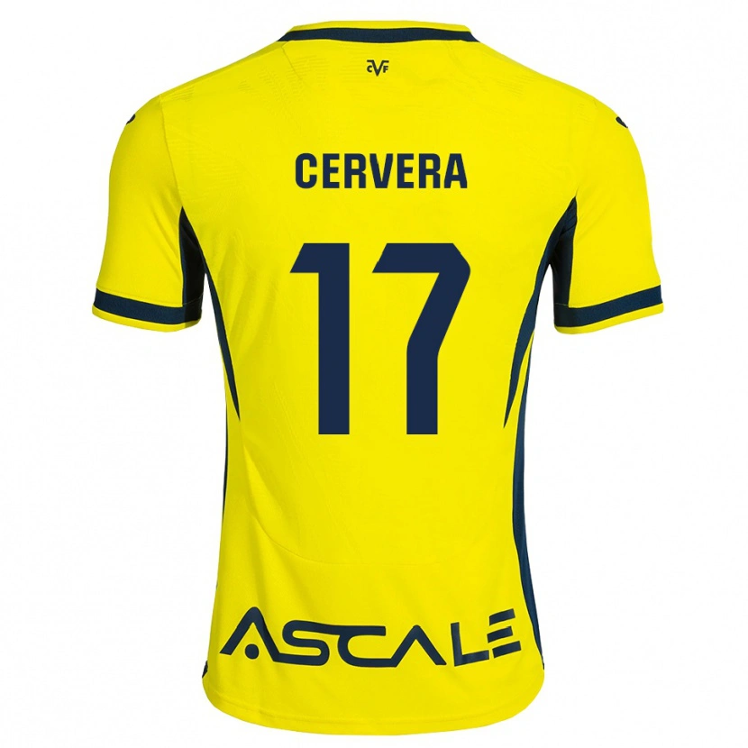 Danxen Kinder Mario Cervera #17 Gelb Schwarz Rot Heimtrikot Trikot 2026/27 T-Shirt Schweiz