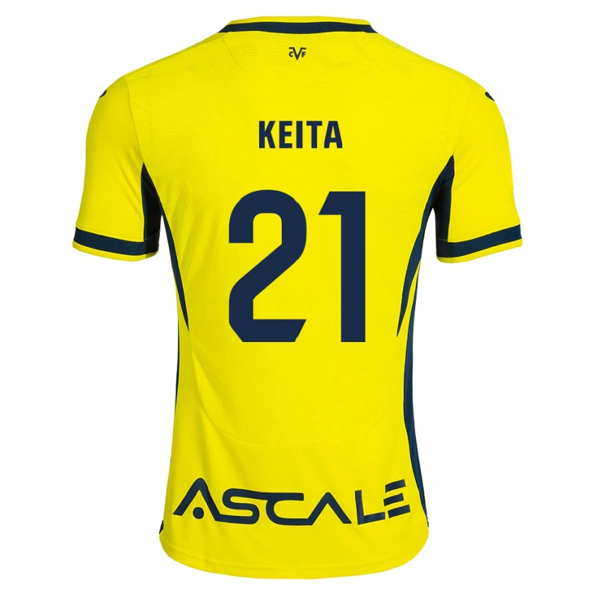 Danxen Kinder Manfa Keita #21 Gelb Schwarz Rot Heimtrikot Trikot 2026/27 T-Shirt Schweiz