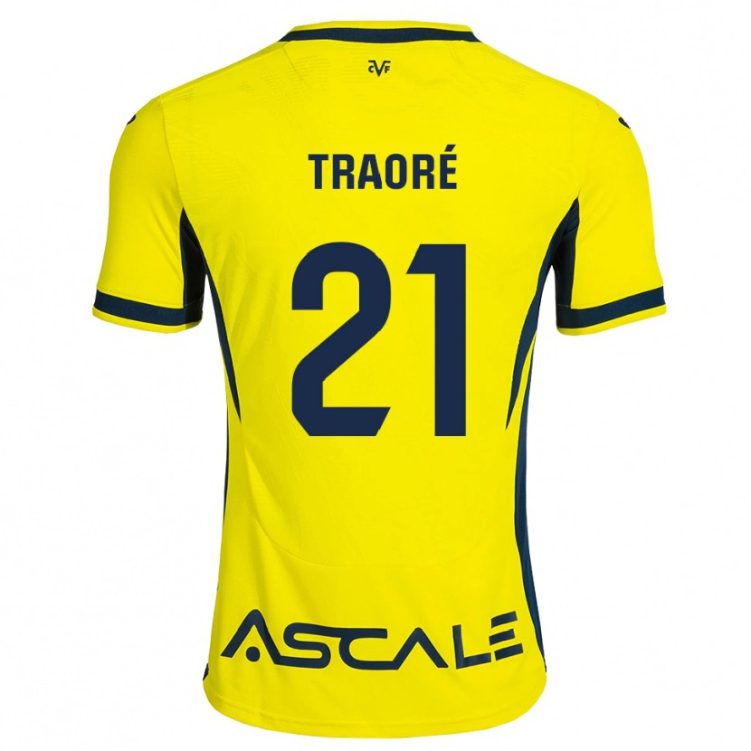 Danxen Kinder Moussa Traoré #21 Gelb Schwarz Rot Heimtrikot Trikot 2026/27 T-Shirt Schweiz