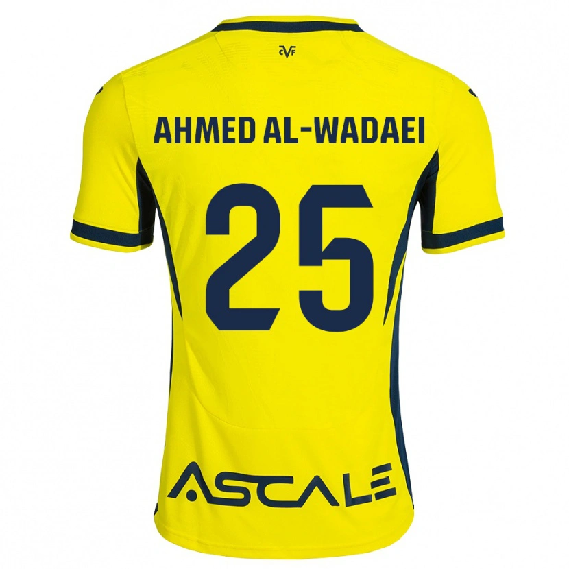 Danxen Kinder Sayed Ahmed Al-Wadaei #25 Gelb Schwarz Rot Heimtrikot Trikot 2026/27 T-Shirt Schweiz