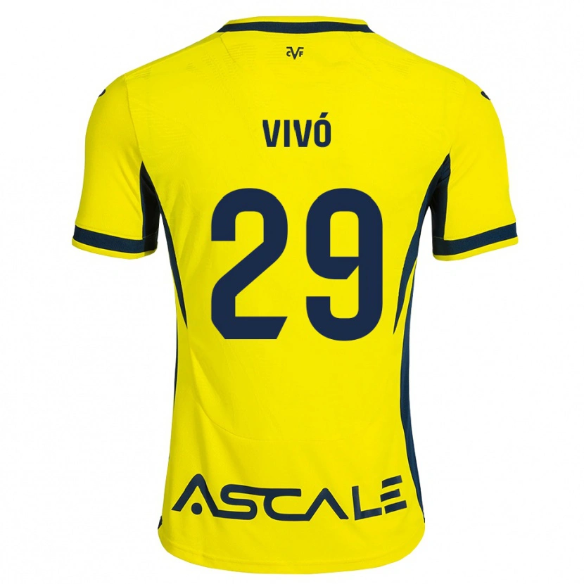 Danxen Kinder Adrián Vivó #29 Gelb Schwarz Rot Heimtrikot Trikot 2026/27 T-Shirt Schweiz