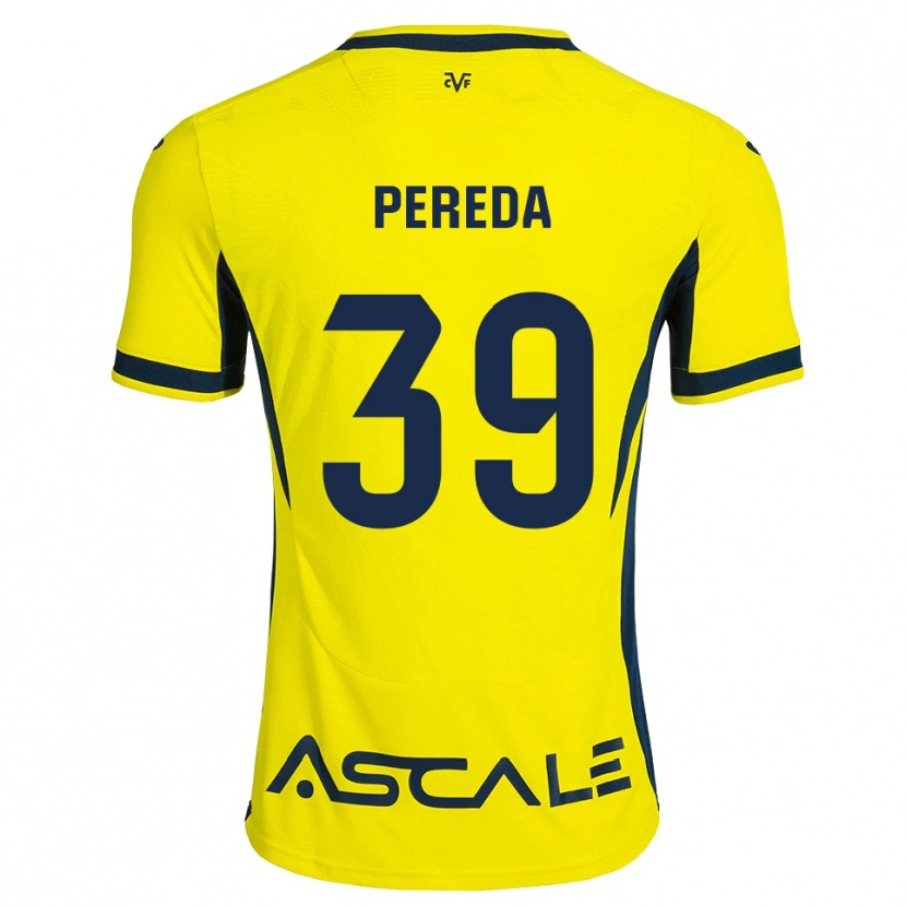 Danxen Kinder Pablo Pereda #39 Gelb Schwarz Rot Heimtrikot Trikot 2026/27 T-Shirt Schweiz