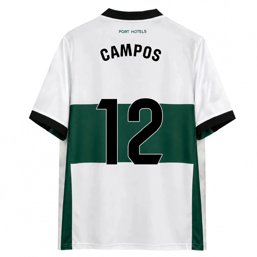 Danxen Kinder Álex Campos #12 Grün Weiß Rot Heimtrikot Trikot 2026/27 T-Shirt Schweiz
