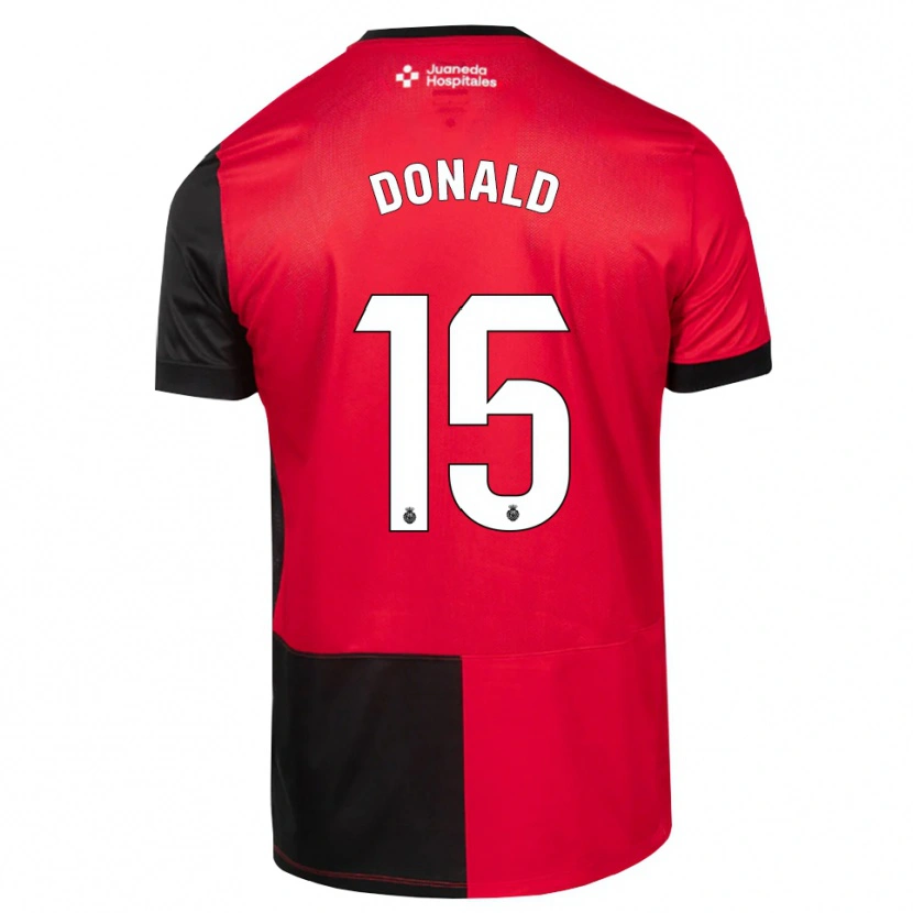 Danxen Kinder John Donald #15 Schwarz Rot Weiß Heimtrikot Trikot 2026/27 T-Shirt Schweiz