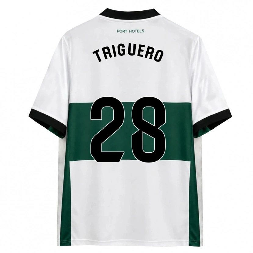 Danxen Kinder Dani Triguero #28 Grün Weiß Rot Heimtrikot Trikot 2026/27 T-Shirt Schweiz