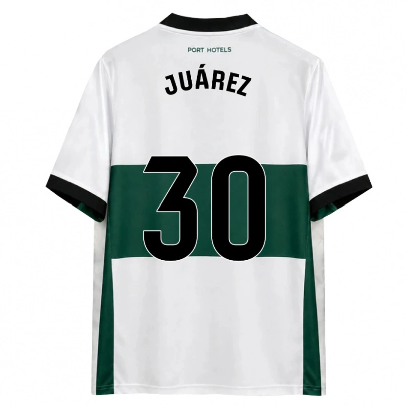 Danxen Kinder Salva Juárez #30 Grün Weiß Rot Heimtrikot Trikot 2026/27 T-Shirt Schweiz