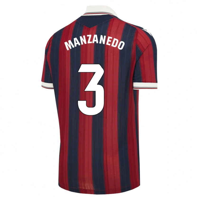 Danxen Kinder Aitor Manzanedo #3 Mitternachtsblau Rot Heimtrikot Trikot 2026/27 T-Shirt Schweiz