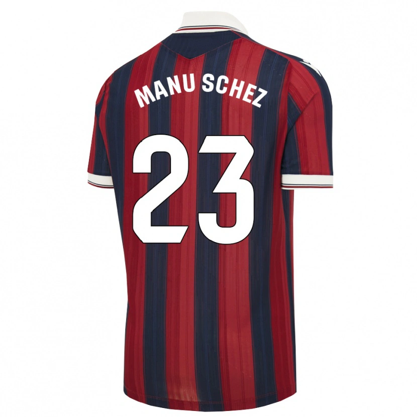 Danxen Kinder Manu Sánchez #23 Mitternachtsblau Rot Heimtrikot Trikot 2026/27 T-Shirt Schweiz