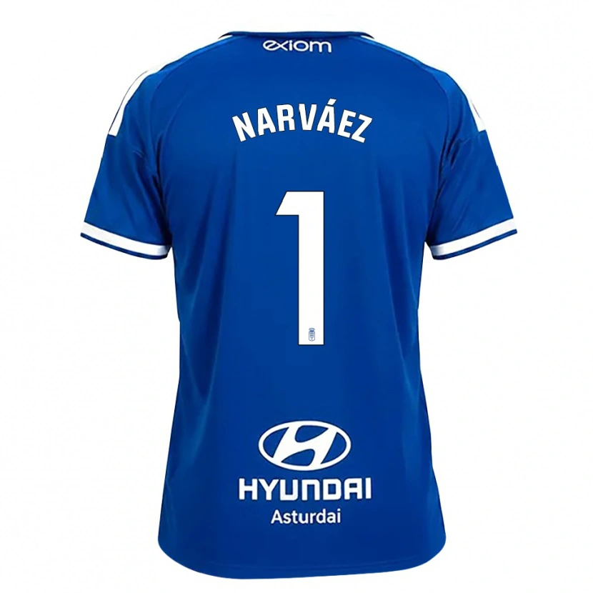 Danxen Kinder Miguel Narváez #1 Mittelblau Weiß Heimtrikot Trikot 2026/27 T-Shirt Schweiz