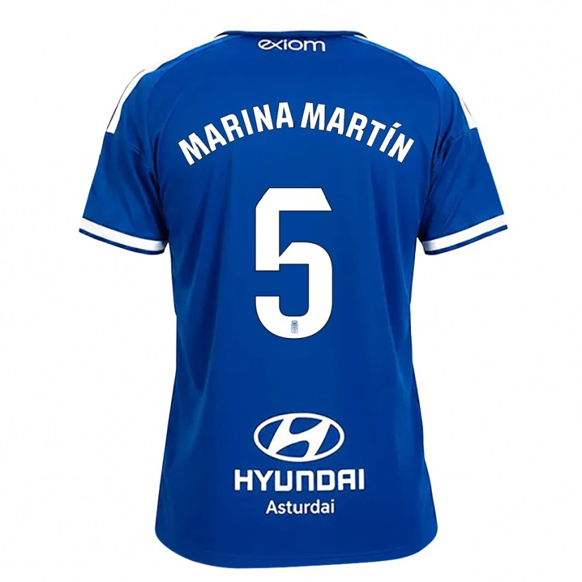 Danxen Kinder Marina Martín #5 Mittelblau Weiß Heimtrikot Trikot 2026/27 T-Shirt Schweiz