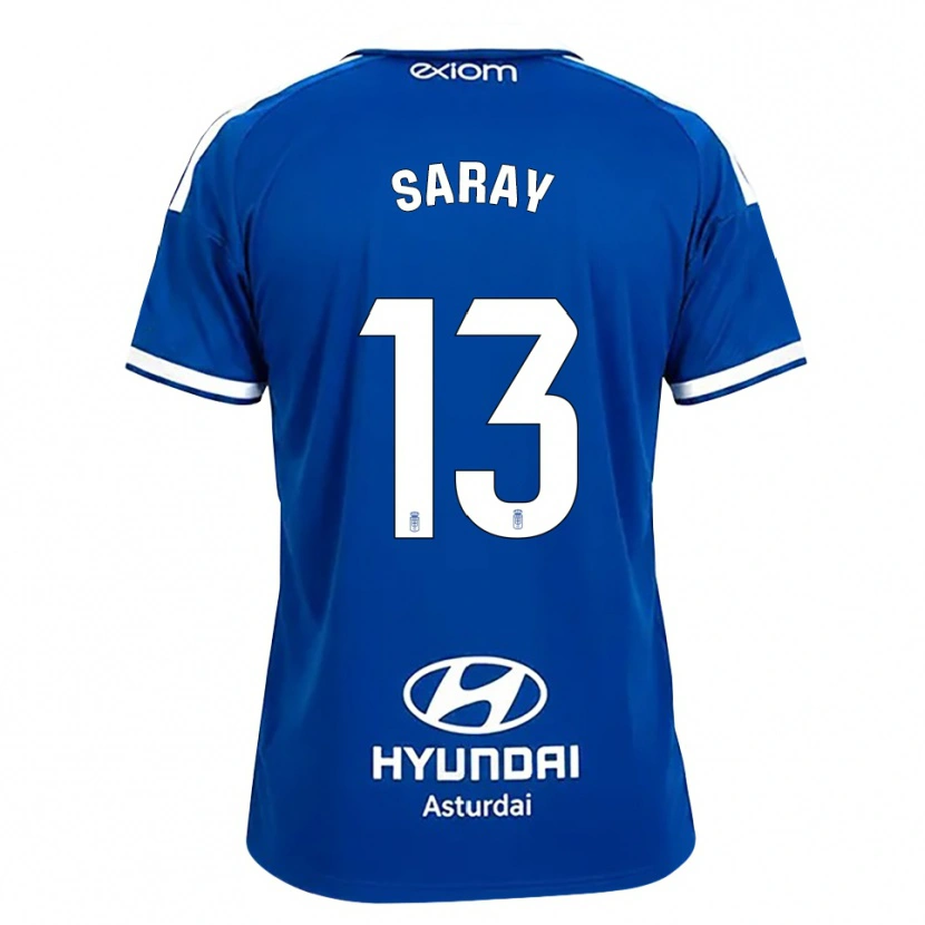 Danxen Kinder Saray Vázquez Alonso #13 Mittelblau Weiß Heimtrikot Trikot 2026/27 T-Shirt Schweiz
