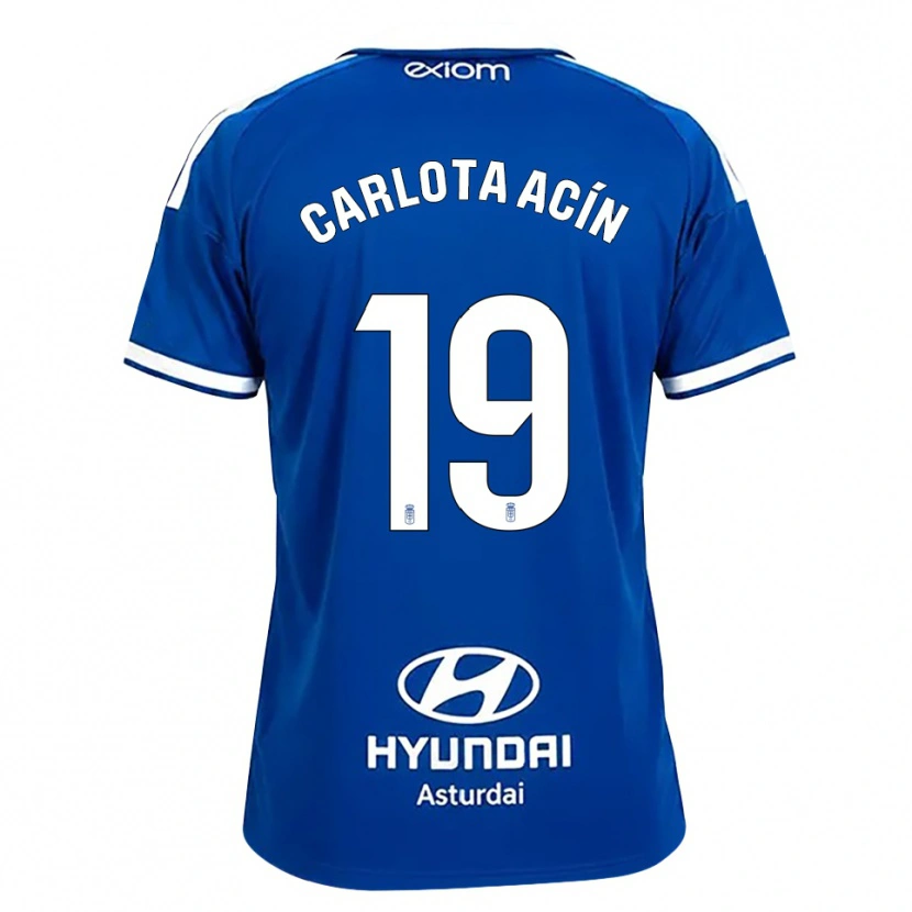 Danxen Kinder Carlota Acin Casajus #19 Mittelblau Weiß Heimtrikot Trikot 2026/27 T-Shirt Schweiz