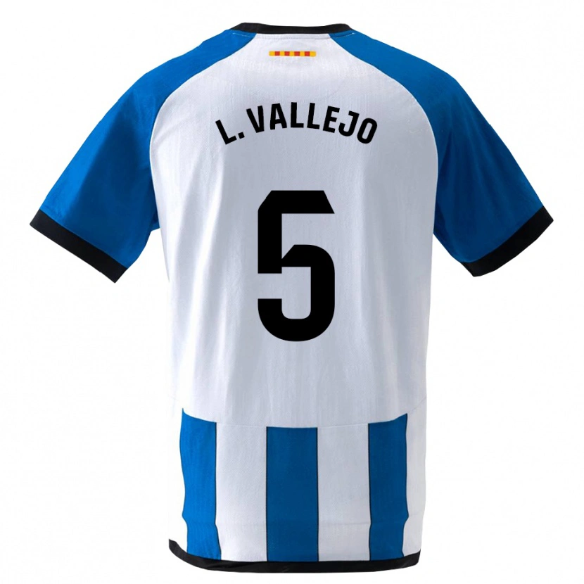 Danxen Kinder Lucía Vallejo Blázquez #5 Königsblau Weiß Heimtrikot Trikot 2026/27 T-Shirt Schweiz