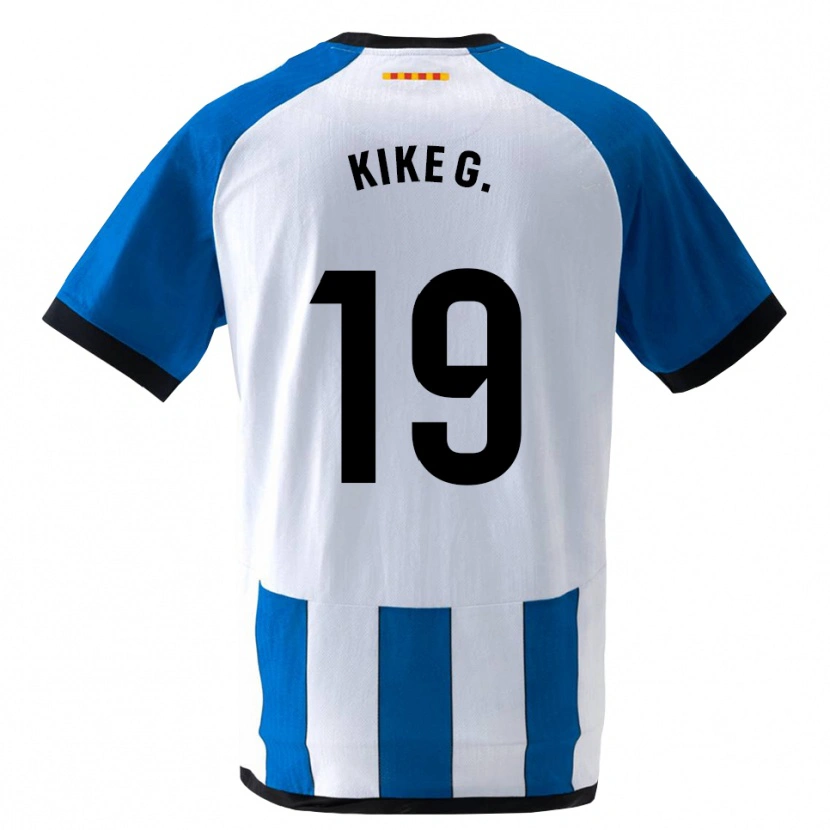 Danxen Kinder Kike García #19 Königsblau Weiß Heimtrikot Trikot 2026/27 T-Shirt Schweiz