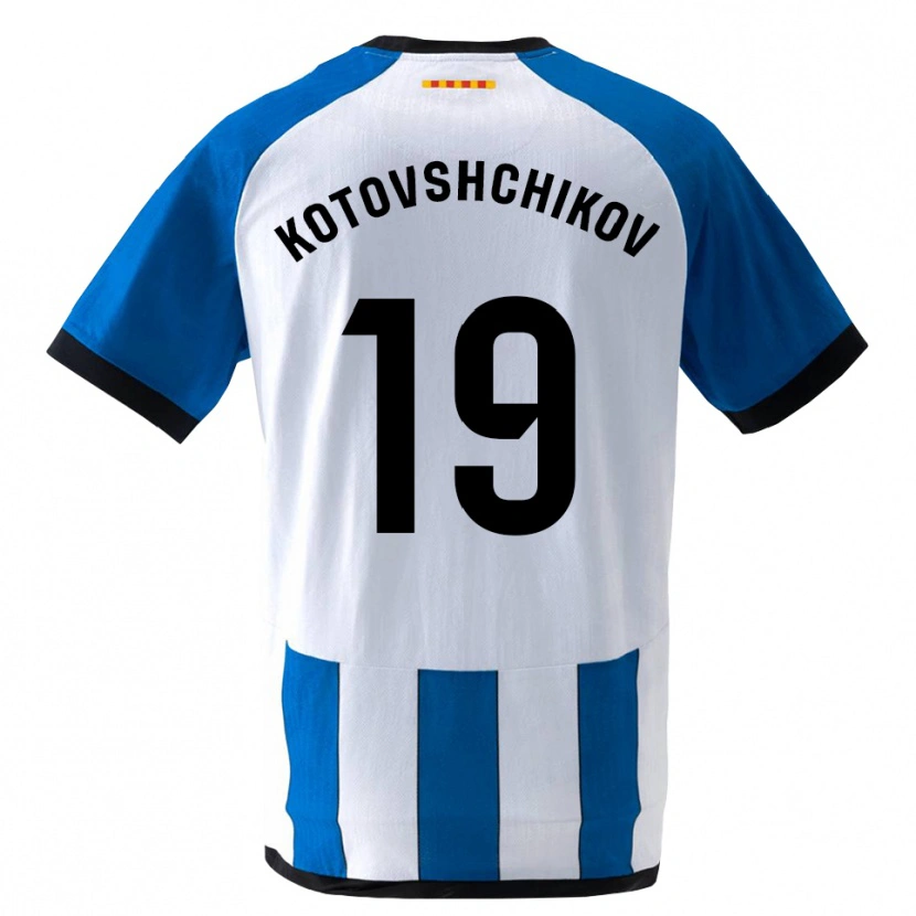 Danxen Kinder Makar Kotovshchikov #19 Königsblau Weiß Heimtrikot Trikot 2026/27 T-Shirt Schweiz