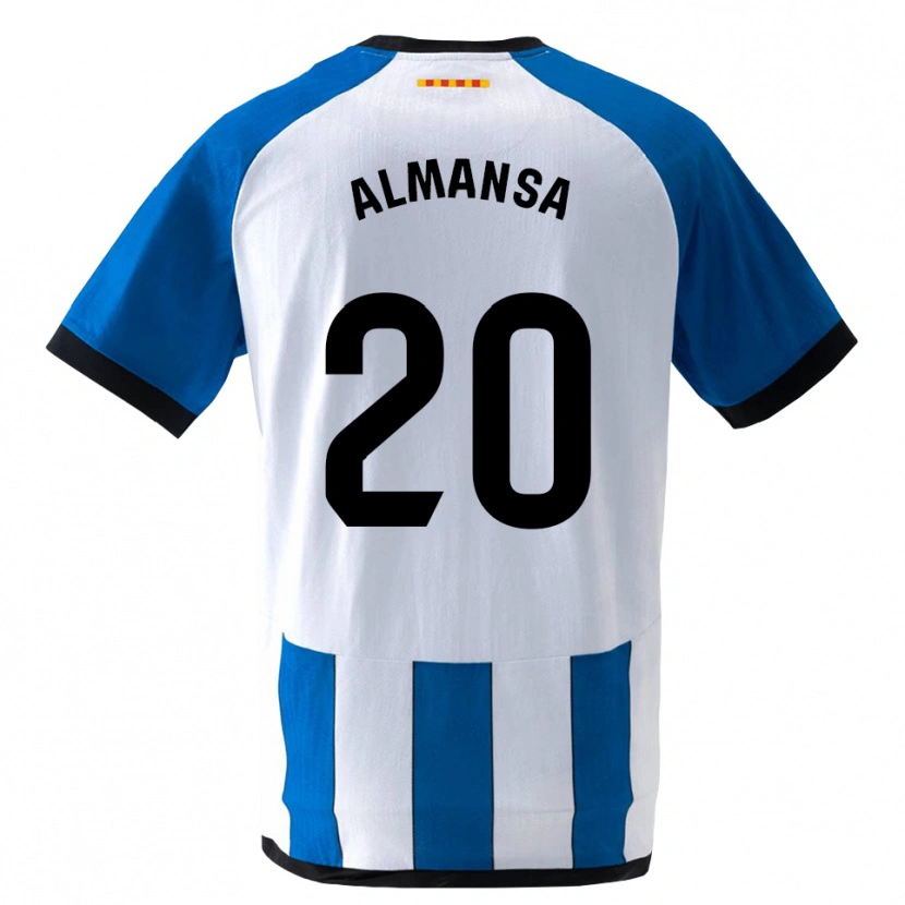 Danxen Kinder Alex Almansa #20 Königsblau Weiß Heimtrikot Trikot 2026/27 T-Shirt Schweiz