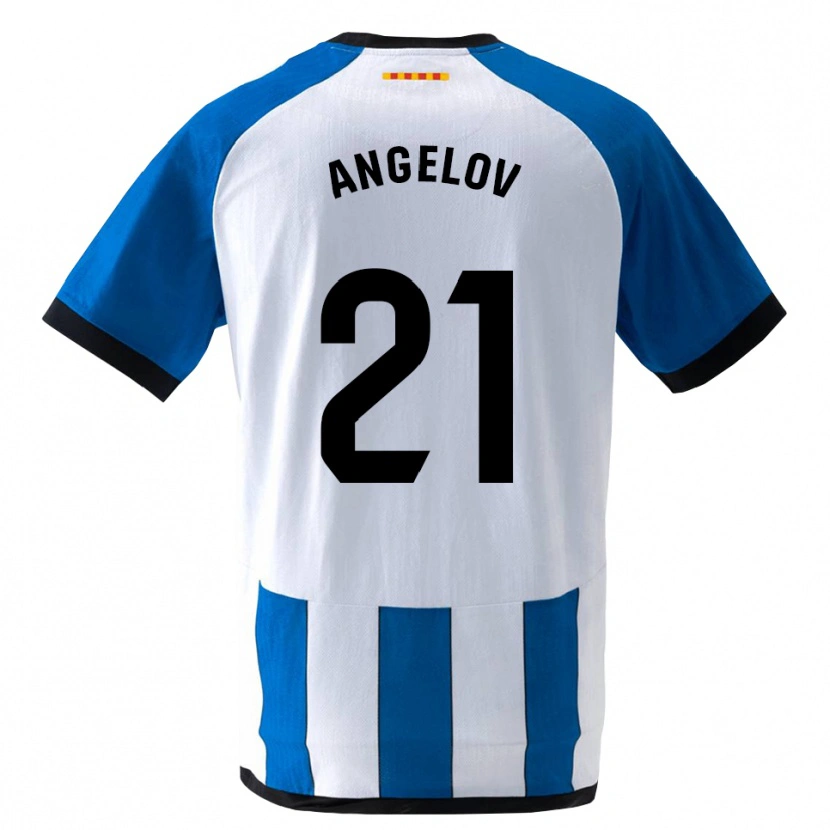 Danxen Kinder Georgi Angelov #21 Königsblau Weiß Heimtrikot Trikot 2026/27 T-Shirt Schweiz