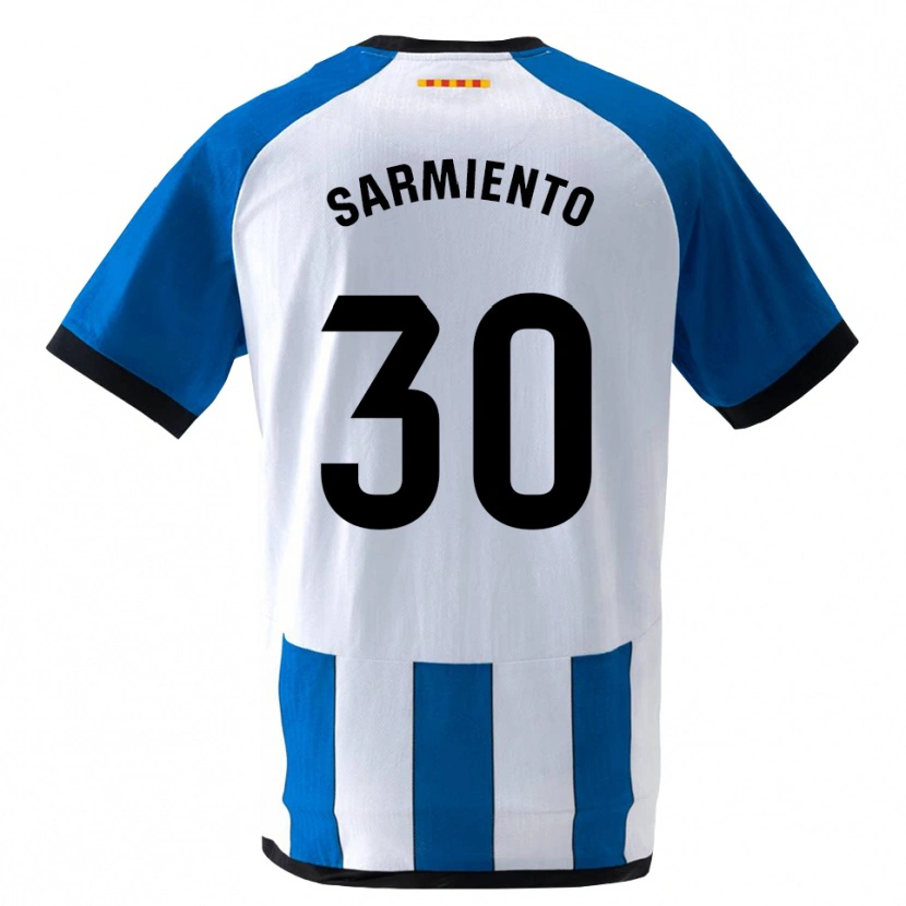 Danxen Kinder Izan Sarmiento #30 Königsblau Weiß Heimtrikot Trikot 2026/27 T-Shirt Schweiz