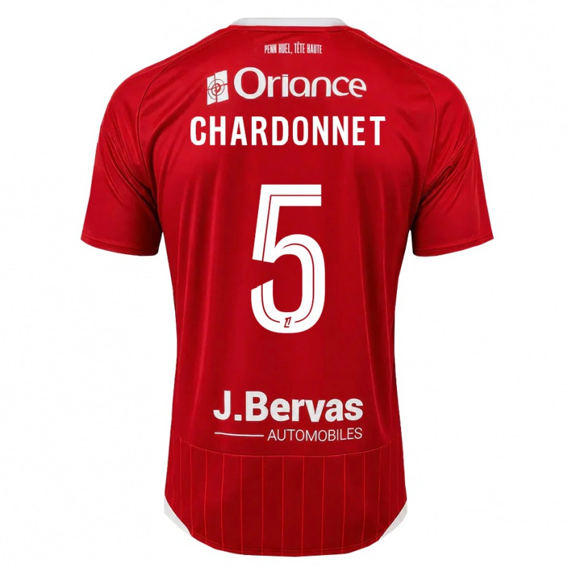 Danxen Kinder Brendan Chardonnet #5 Weiß Rot Heimtrikot Trikot 2026/27 T-Shirt Schweiz