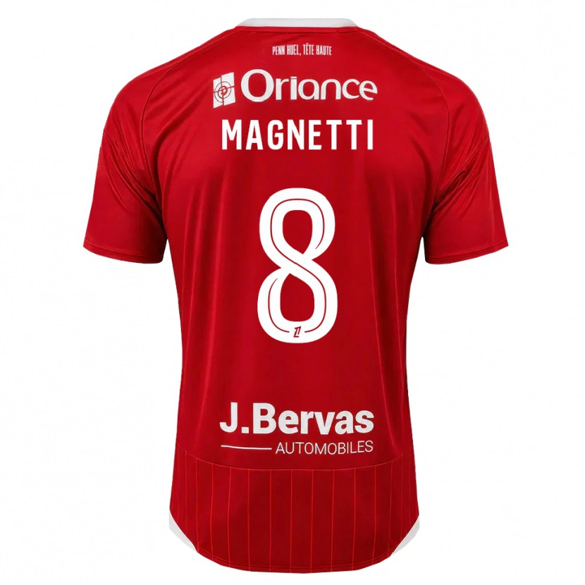 Danxen Kinder Hugo Magnetti #8 Weiß Rot Heimtrikot Trikot 2026/27 T-Shirt Schweiz