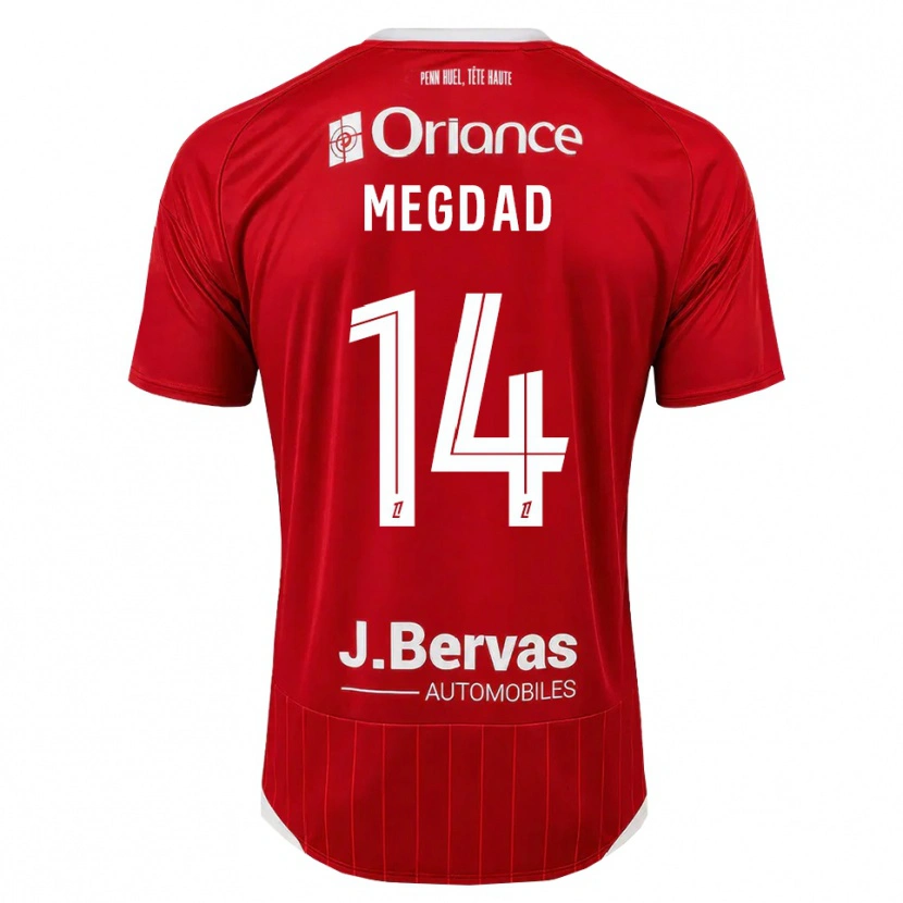 Danxen Kinder Noa Megdad #14 Weiß Rot Heimtrikot Trikot 2026/27 T-Shirt Schweiz
