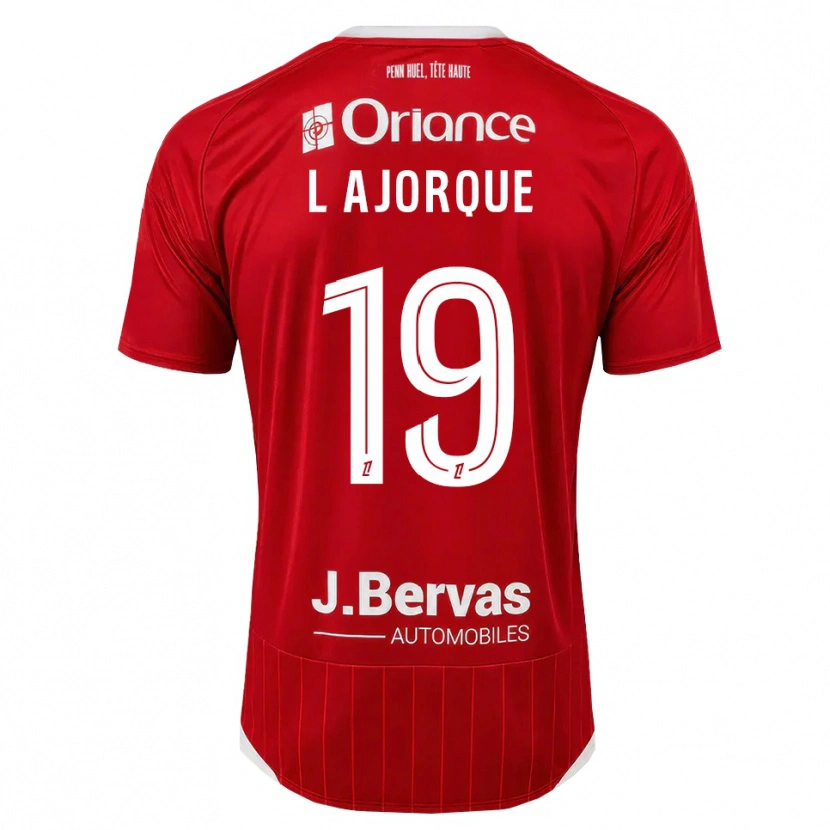 Danxen Kinder Ludovic Ajorque #19 Weiß Rot Heimtrikot Trikot 2026/27 T-Shirt Schweiz