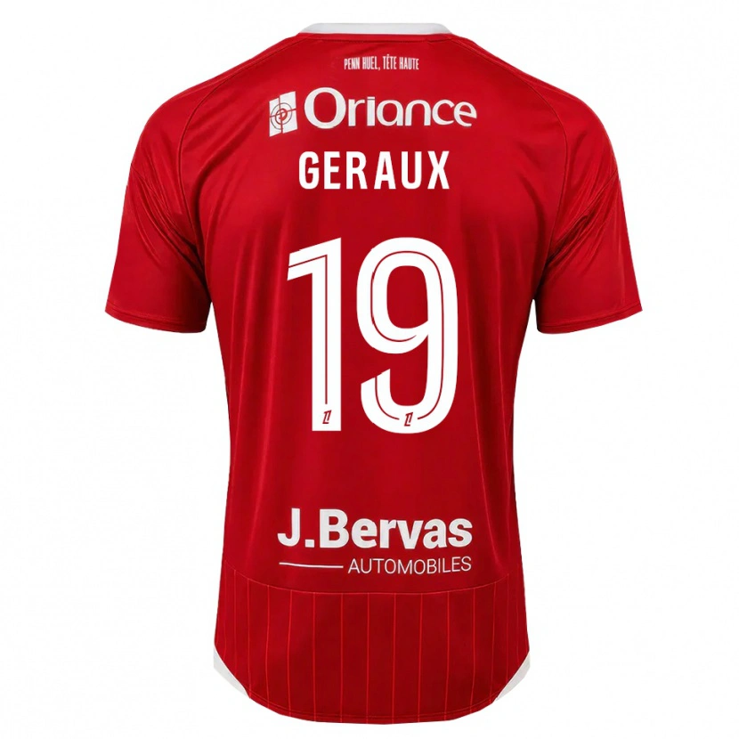 Danxen Kinder Noan Geraux #19 Weiß Rot Heimtrikot Trikot 2026/27 T-Shirt Schweiz