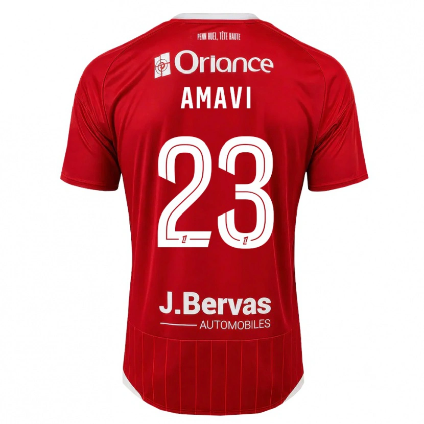 Danxen Kinder Jordan Amavi #23 Weiß Rot Heimtrikot Trikot 2026/27 T-Shirt Schweiz