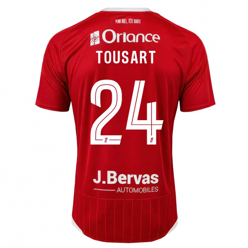 Danxen Kinder Lucas Tousart #24 Weiß Rot Heimtrikot Trikot 2026/27 T-Shirt Schweiz