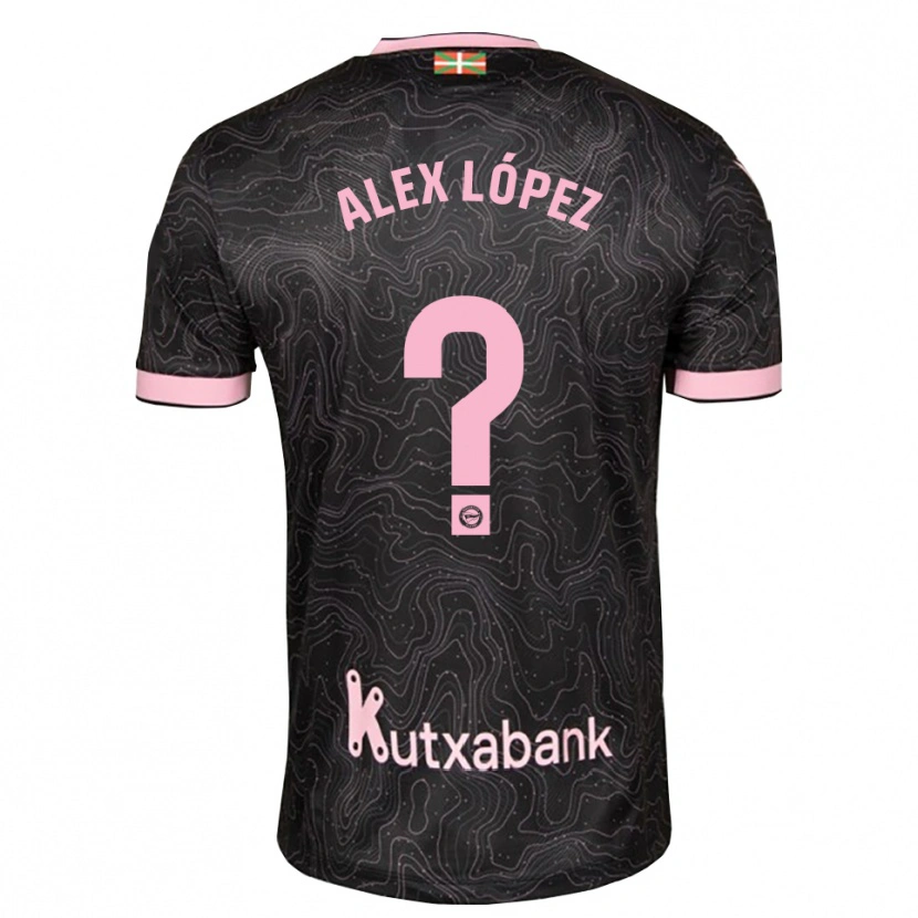 Danxen Kinder Alex López #0 Schwarz Pink Auswärtstrikot Trikot 2026/27 T-Shirt Schweiz