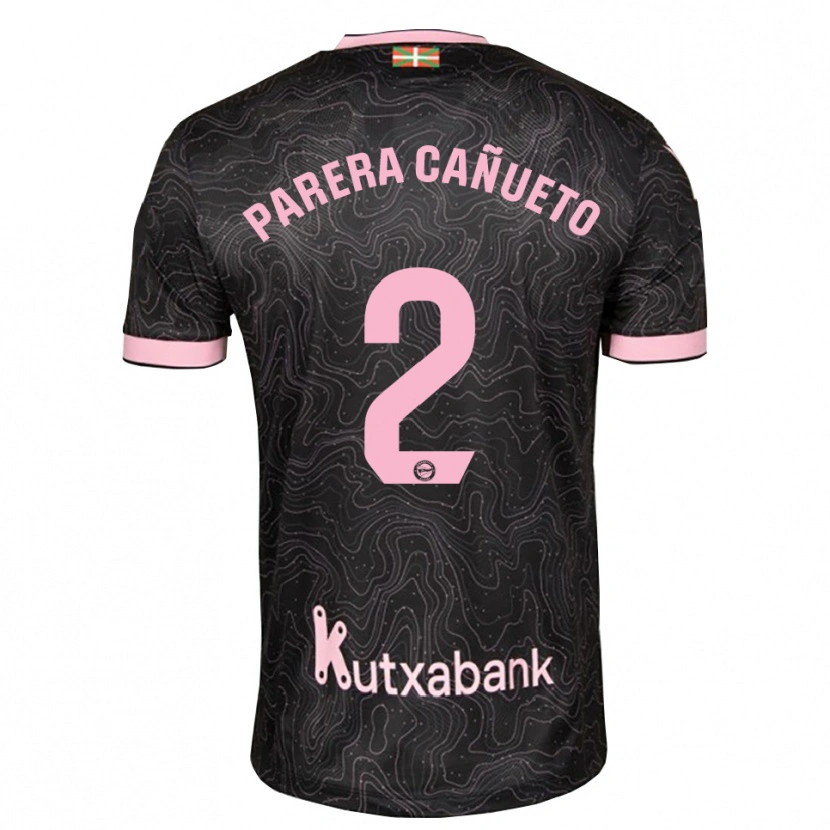 Danxen Kinder Laia Parera Cañueto #2 Schwarz Pink Auswärtstrikot Trikot 2026/27 T-Shirt Schweiz
