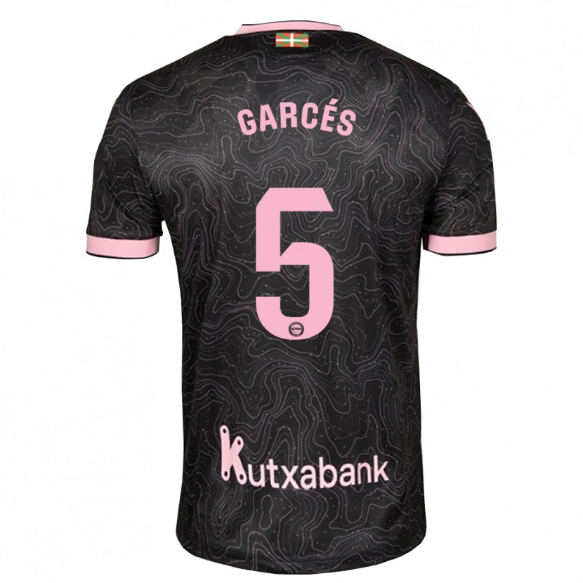 Danxen Kinder Facundo Garcés #5 Schwarz Pink Auswärtstrikot Trikot 2026/27 T-Shirt Schweiz