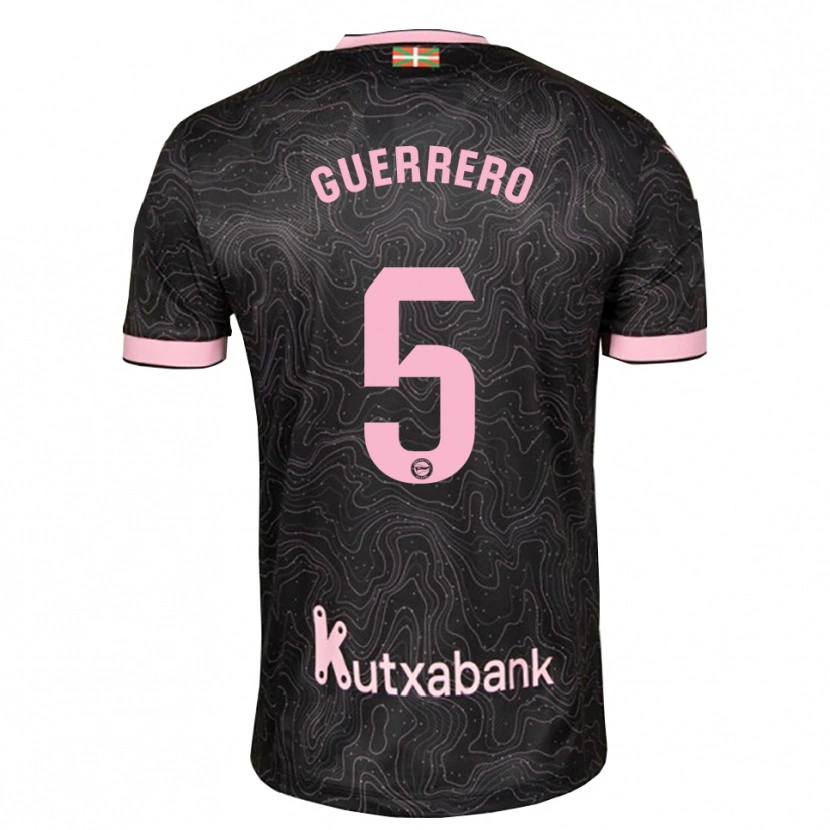 Danxen Kinder Ángel Guerrero #5 Schwarz Pink Auswärtstrikot Trikot 2026/27 T-Shirt Schweiz