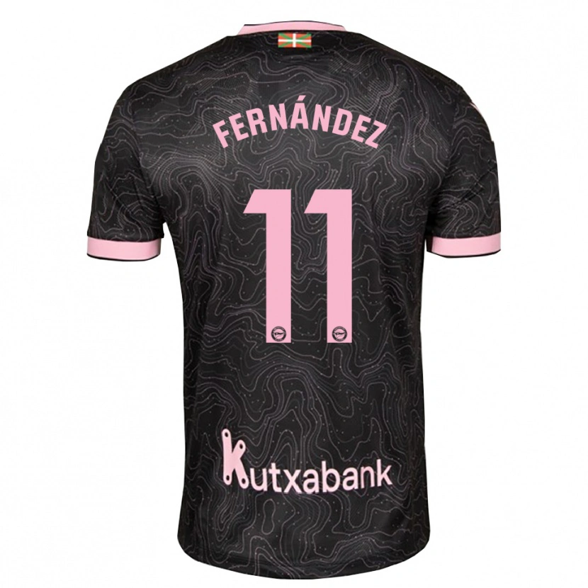 Danxen Kinder Imanol Fernández #11 Schwarz Pink Auswärtstrikot Trikot 2026/27 T-Shirt Schweiz