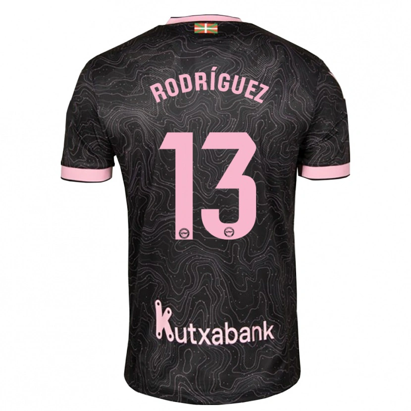 Danxen Kinder Adrián Rodríguez #13 Schwarz Pink Auswärtstrikot Trikot 2026/27 T-Shirt Schweiz