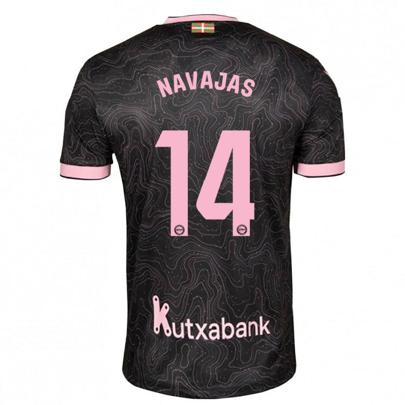Danxen Kinder Laura Navajas #14 Schwarz Pink Auswärtstrikot Trikot 2026/27 T-Shirt Schweiz